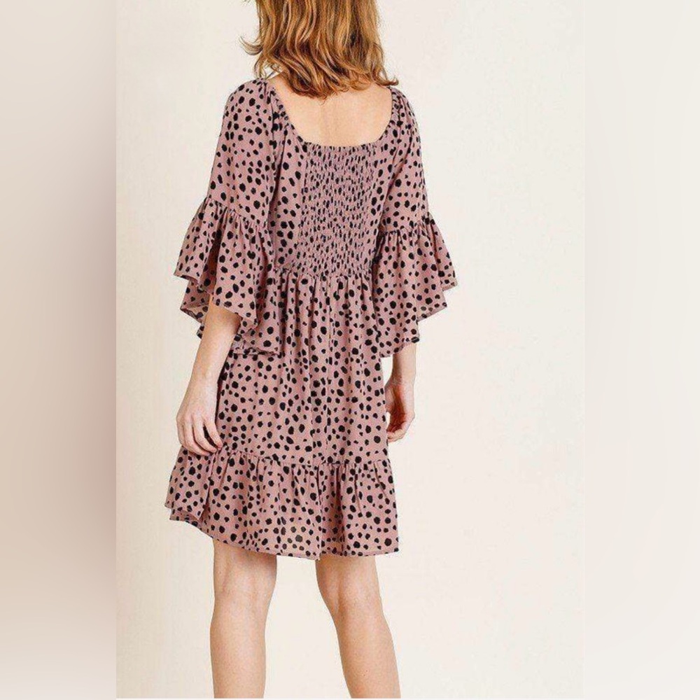 Umgee Dalmatian Sweetheart Dress Size Medium NWOT - Picture 4 of 10